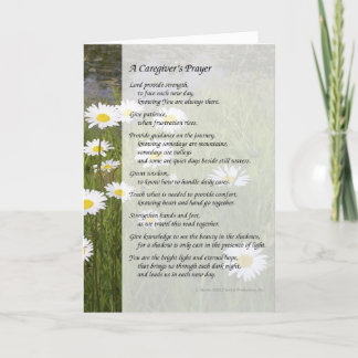 A Caregiver's Prayer - Greeting Card