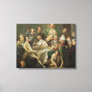 A Caricature Group, c.1776 (oil on canvas) Canvas Print