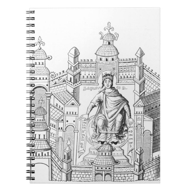 A Carlovingian king in his palace, personifying Wi Notebook (Front)