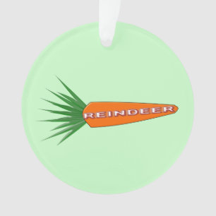 A Carrot for Christmas Reindeer Acrylic Ornament