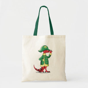 A Cartoon Tyrannosaur Rex Dressed As Napoleon. Tote Bag