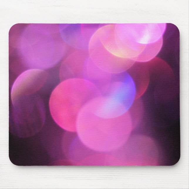 A Cascade of Purple Sparkles Mouse Pad (Front)