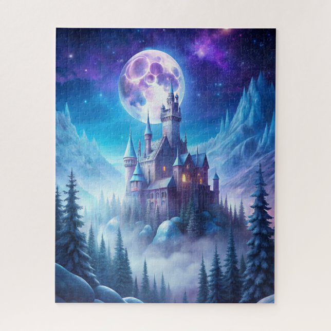 A Castle in Winter Jigsaw Puzzle (Vertical)