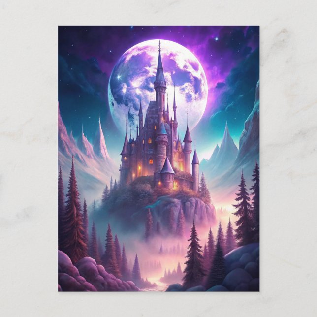 A Castle in Winter Postcard (Front)