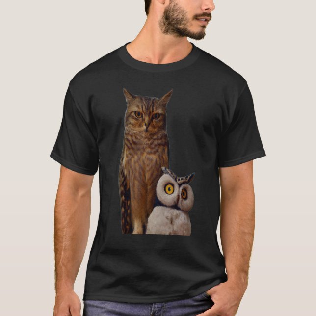 A CAT AND AN OWL 1 T-Shirt (Front)