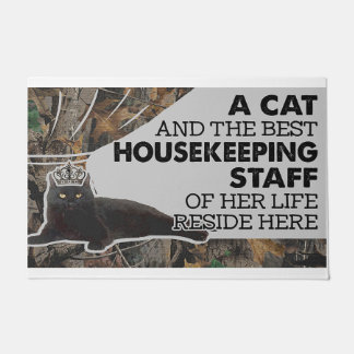 A Cat And The Best Housekeeping Staff Of Her Life  Doormat