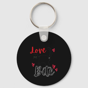 A Cat Bite Means Love, Kitty Valentines Keychain