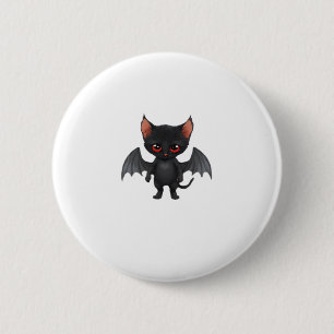 A cat demon on Halloween night Classic T-Shirt 2 Inch Round Button