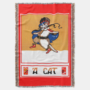 A Cat Throw Blanket