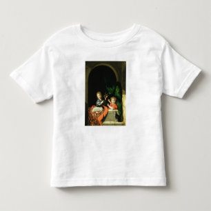 A Cat watching two boys Toddler T-shirt