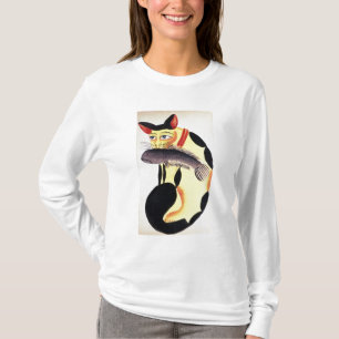 A cat with a fish in its mouth, from the Rudyard K T-Shirt