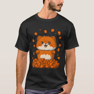 A cat with tater tots on its head and paws. T-Shirt