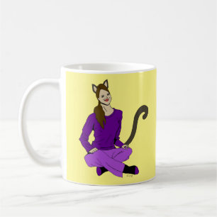 a catgirl coffee mug