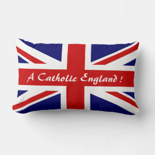 A CATHOLIC ENGLAND ! LUMBAR PILLOW