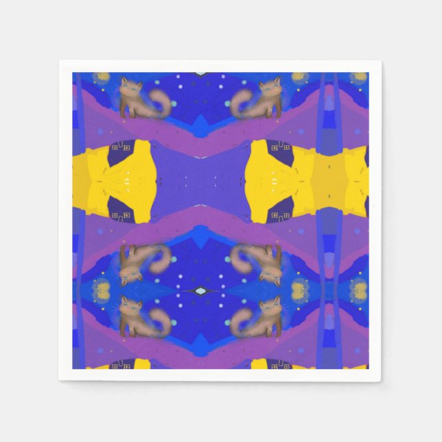 A cats dream napkin (Front)