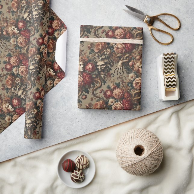 A Cautionary Flourish - Gothic Victorian  Wrapping Paper (Crafts)