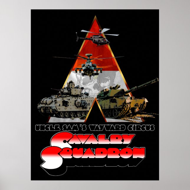 A Cav Squadron retro-movie styled poster (Front)