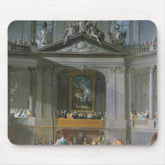 A Cavalcade in the Winter Riding School Mouse Pad (Front)