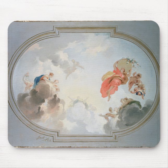 A Ceiling Design depicting the Apotheosis of Mouse Pad (Front)