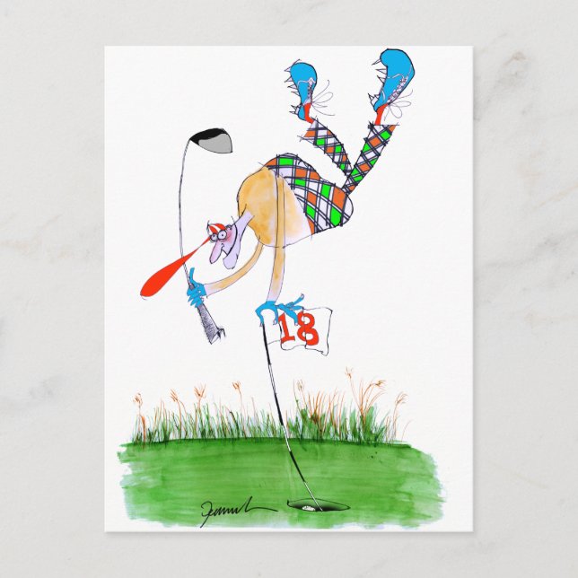 a celebration - golf, tony fernandes postcard (Front)