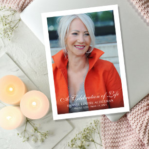A Celebration of Life Photo Memorial Program