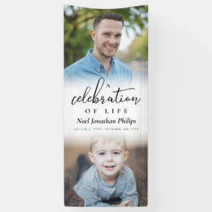 A Celebration Of Life Two Photos Banner