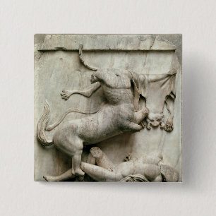 A Centaur triumphing over a Lapith 2 Inch Square Button