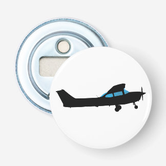 A Cessna in silhouette Bottle Opener