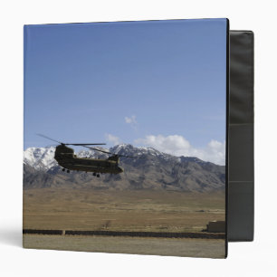A CH-47 Chinook takes off Binder