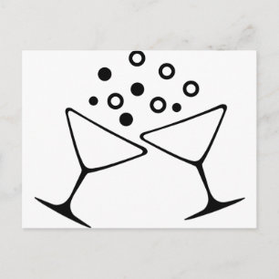A Champagne Toast Postcard