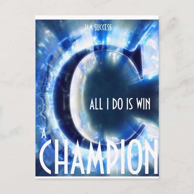 A CHAMPION All-Over-Print T-Shirt Postcard (Front)
