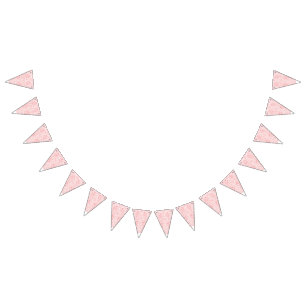 A charming pattern of pink and white swirls, prese bunting flags