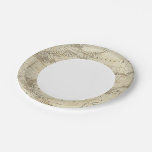 A chart of the British Channel Paper Plate