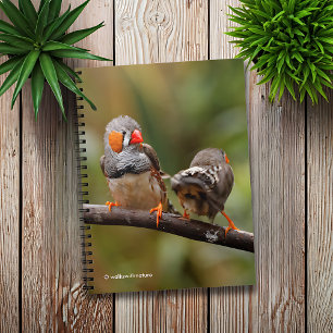 A Cheeky Pair of Zebra Finches Notebook
