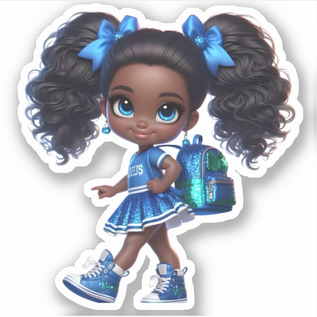 A Cheer Team Member - Blue (Front)