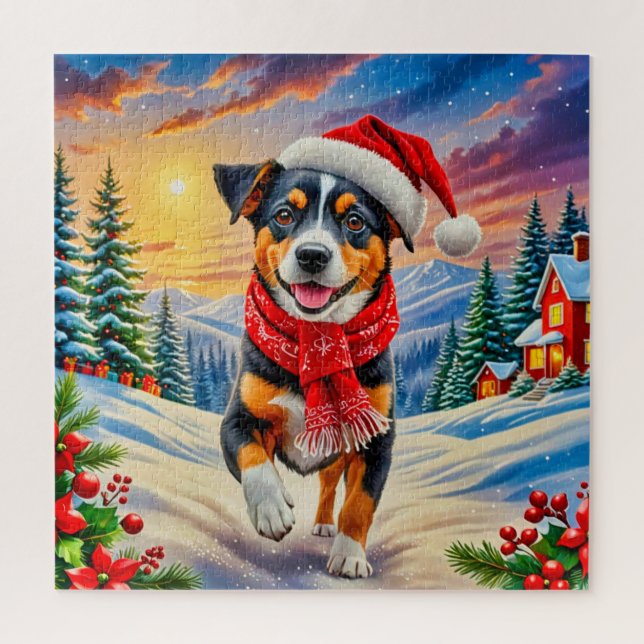 A cheerful dog jigsaw puzzle (Vertical)