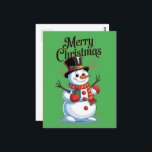 A Cheerful Snowman Christmas Postcard<br><div class="desc">Create your own enchanted Christmas! Personalize this adorable smiling snowman design with your text, favorite photos, or colors. Perfect for gifting a one-of-a-kind present or decorating your home during the holiday season. This design is available on a wide range of products: t-shirts, mugs, posters, and more. Unleash your imagination and...</div>
