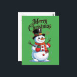 A Cheerful Snowman Christmas Postcard<br><div class="desc">Create your own enchanted Christmas! Personalize this adorable smiling snowman design with your text, favorite photos, or colors. Perfect for gifting a one-of-a-kind present or decorating your home during the holiday season. This design is available on a wide range of products: t-shirts, mugs, posters, and more. Unleash your imagination and...</div>