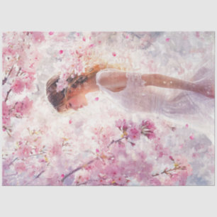 A Cherry Blossom Dreamy Girl Series Design #1 Tissue Paper