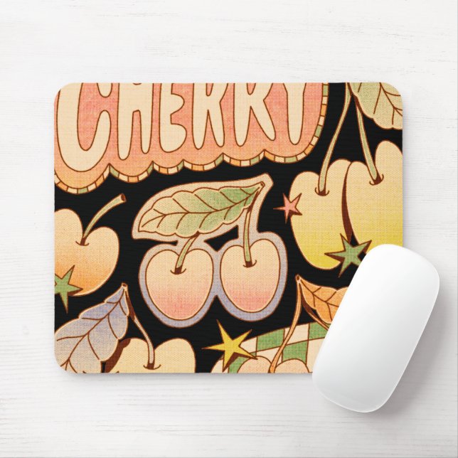 A Cherry / Cherry Illustrations Mouse Pad (With Mouse)