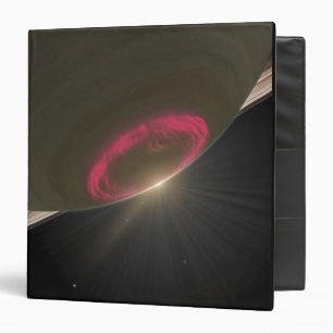 A cherry-red aurora binder