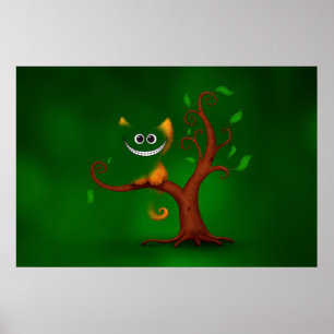 A Cheshire Kitten (Disappearing) Poster