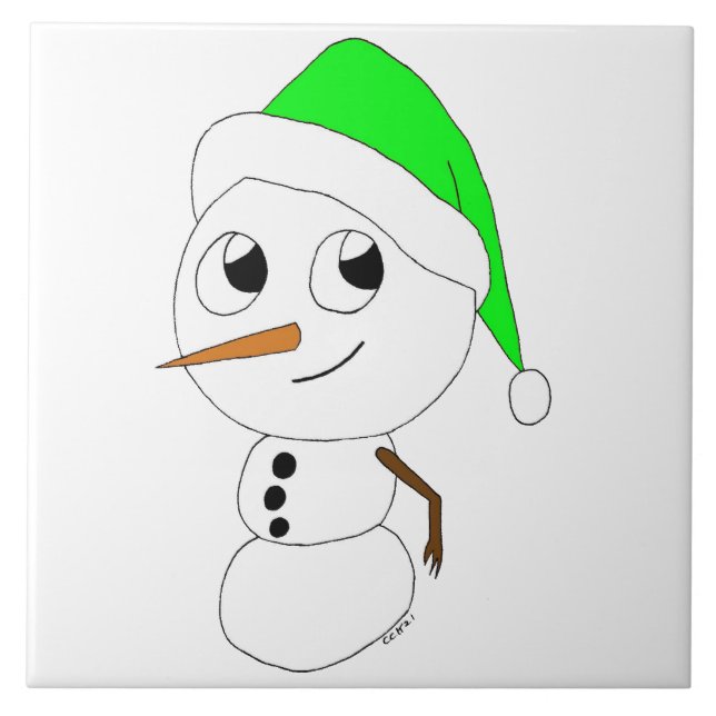 a chibi snowman   tile (Front)