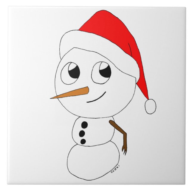 a chibi snowman  tile (Front)