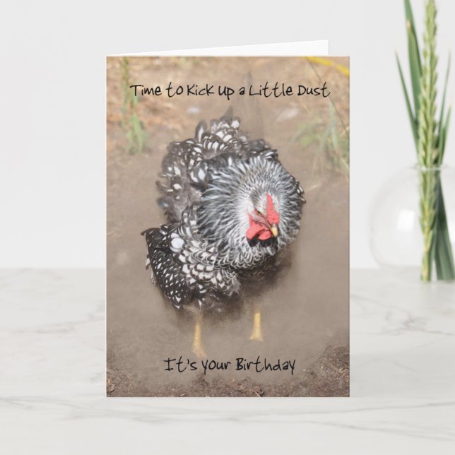 A Chicken Birthday Card (Front)