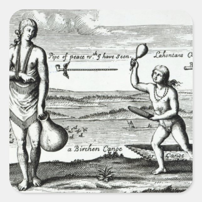 A Chief Lady of Pomeiock Square Sticker (Front)