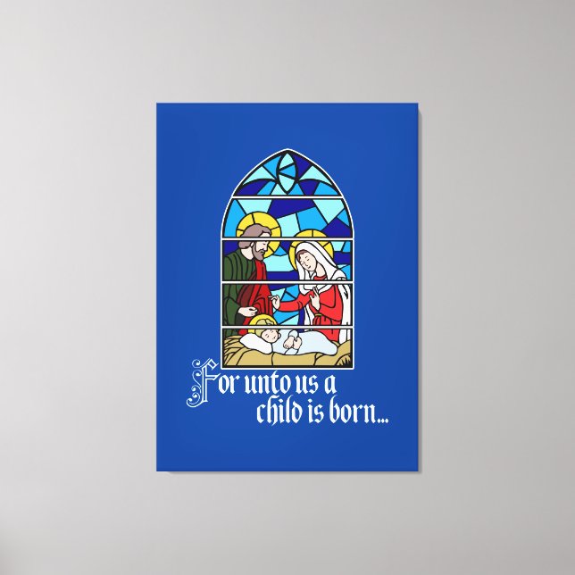 A Child is born Canvas Print (Front)