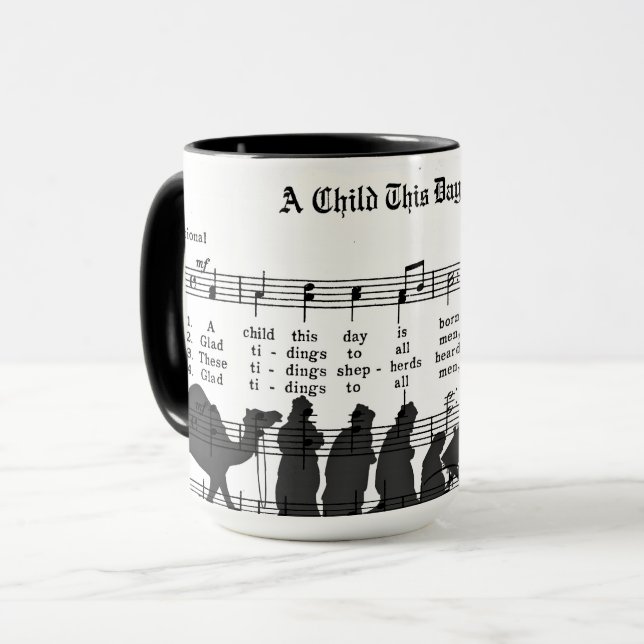 A Child This Day is Born Mug (Front Left)