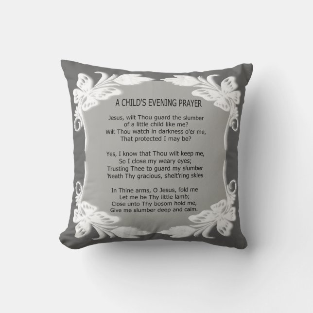 A CHILD'S PRAYER* THROW PILLOW (Front)