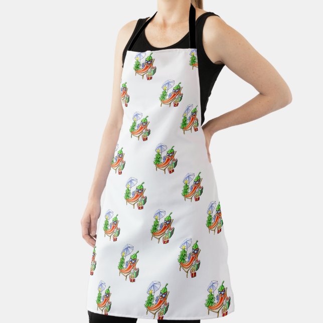 A chili Christmas at the beach Apron (Insitu)